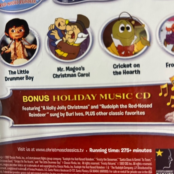 The Original Christmas Classic 4 DVD Set. Limited keepsake edition + Bonus CD. - Picture 9 of 10